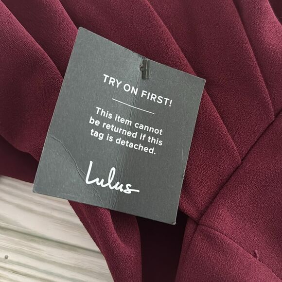 Lulus So Flirty Burgundy One-Shoulder Cutout
Asymmetrical Dress NWT - Picture 5 of 7